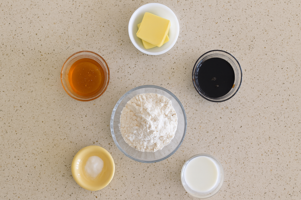 Ingredients for Honey Jumbles 