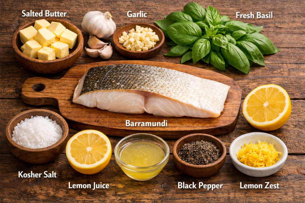 Ingredients for Barramundi 
