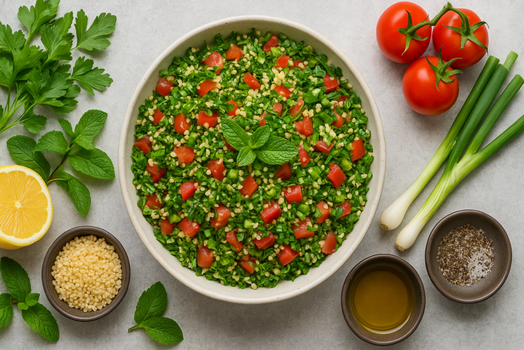Ingredients for Tabbouleh 
