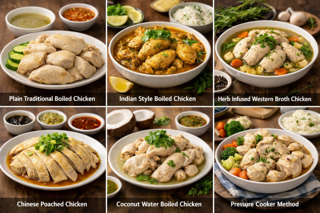 Boiled Chicken Variations
