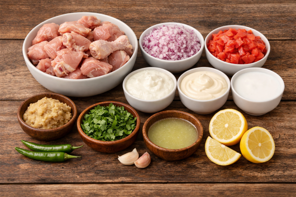 Ingredients of Chicken Masala