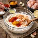 Prepare the marinade for masala chicken