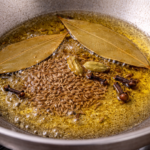 Preparing masala for chicken masala