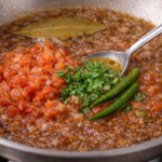 chopped ingredients for chicken masala