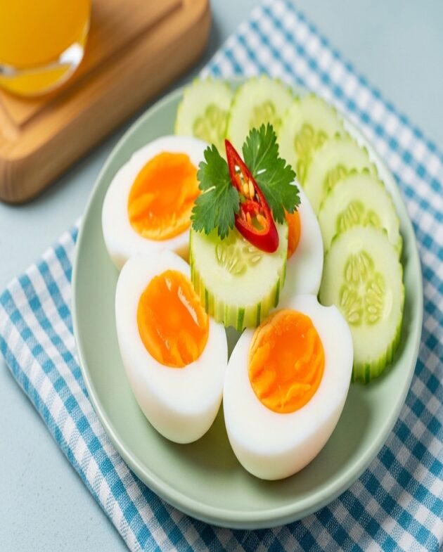 Eggs with Cucumber