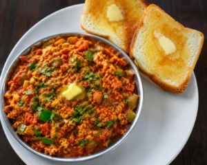 Masala egg with toast