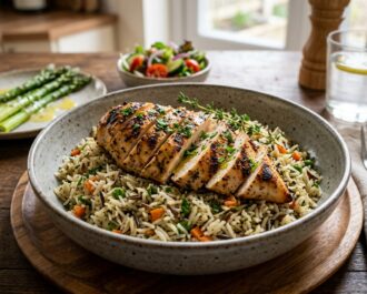Breast with Rice