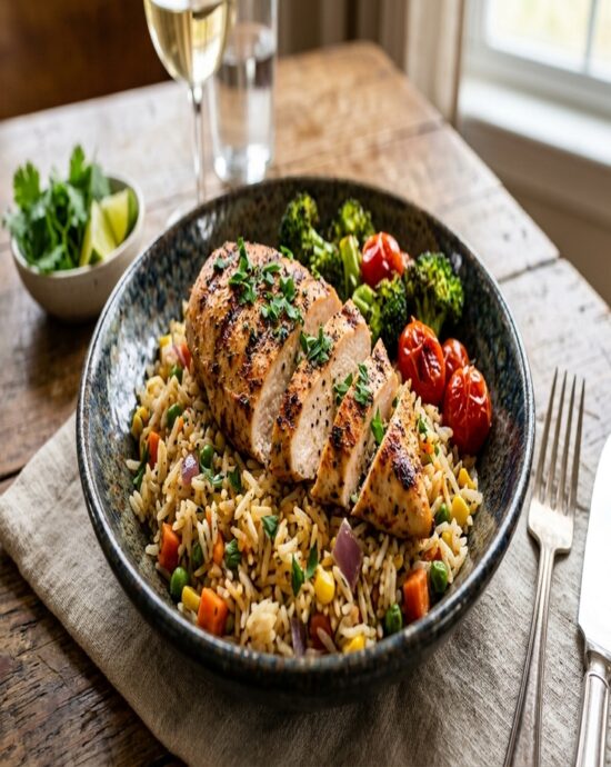 Rica with Chicken