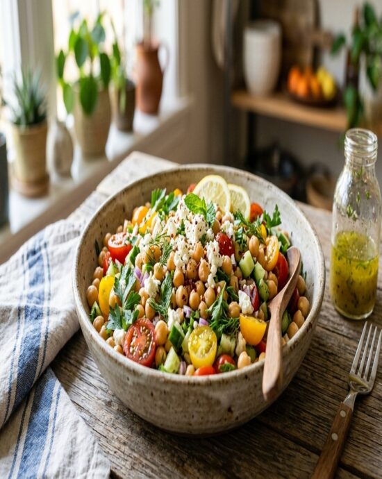 Chickpea Salad with Herbs