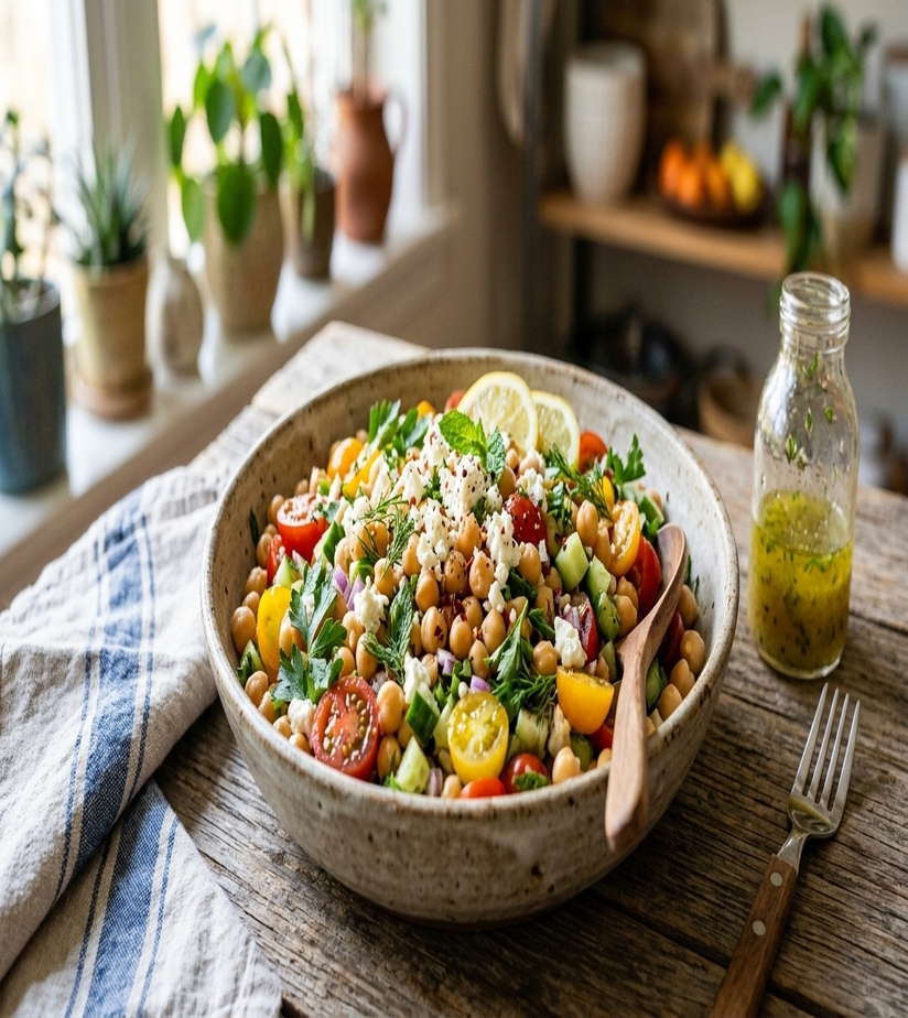 Chickpea Salad with Herbs
