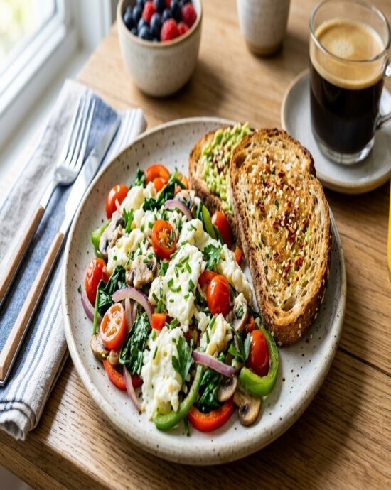 Whites with Veg Toast