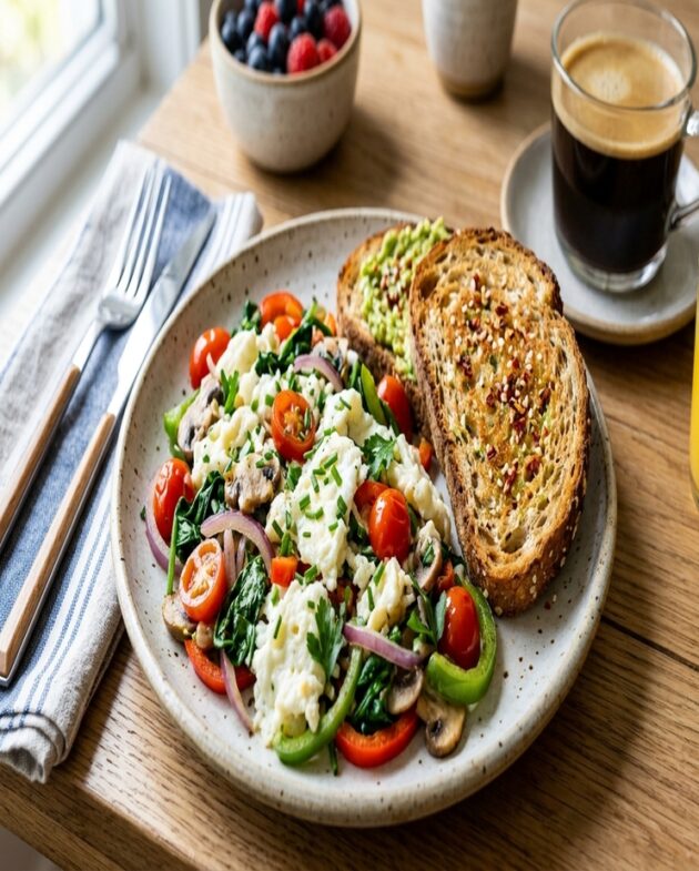 Whites with Veg Toast