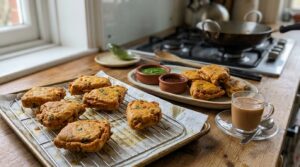 Serve Bread Pakoras 