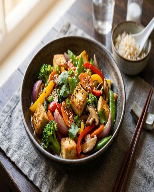 Paneer Mixed Vegetable Stir Fry