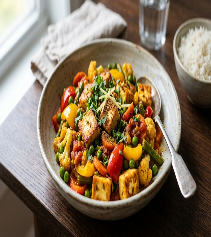 Paneer with Vegetables