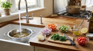Preparation of Lentil Soup