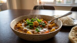 Serve Tofu Curry 
