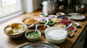 Preparation of Aloo Tikki Chaat
