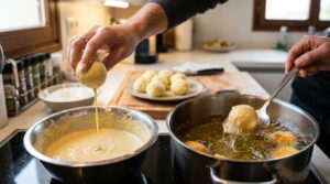 Submerge Balls in Batter 