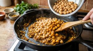 Toss Chickpeas