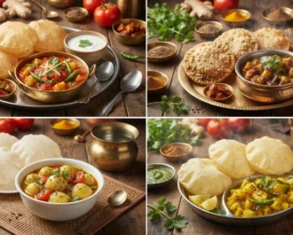 Variations of Puri Bhaji
