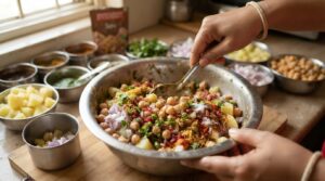 Prepare Chaat Filling 