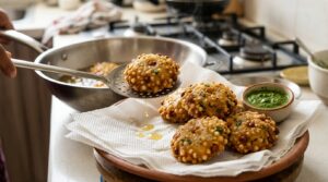 Serve Sabudana Vada